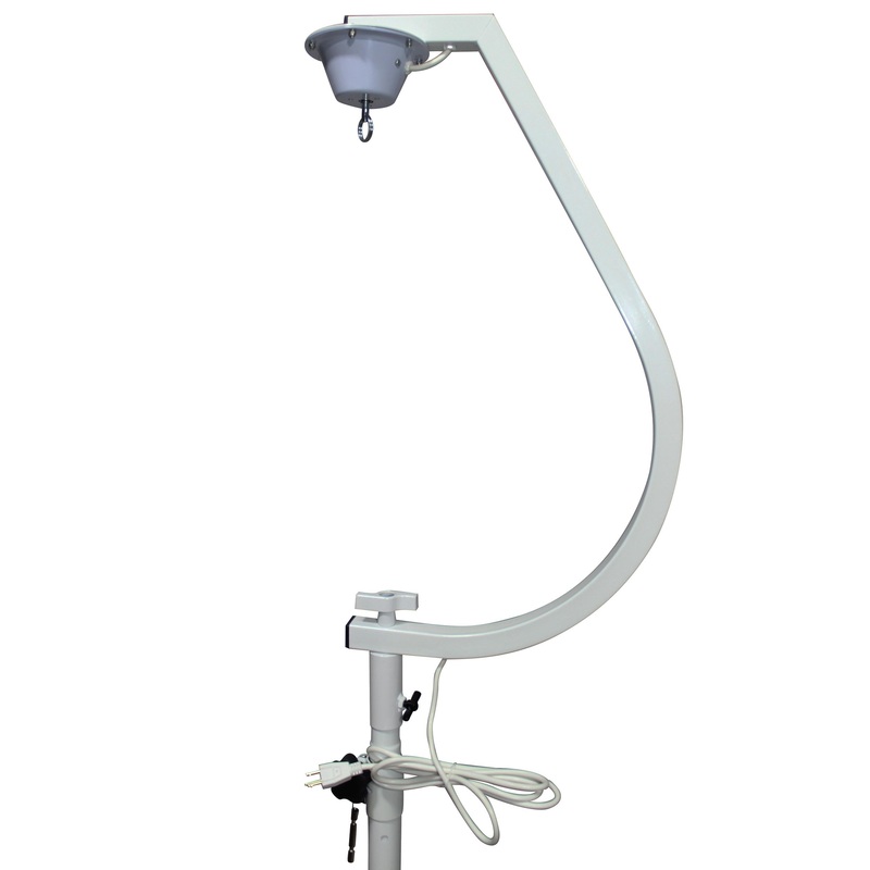 ProX X-MB16STAND White 16″ Mirror Ball Free-Standing Hook with 1 RPM motor