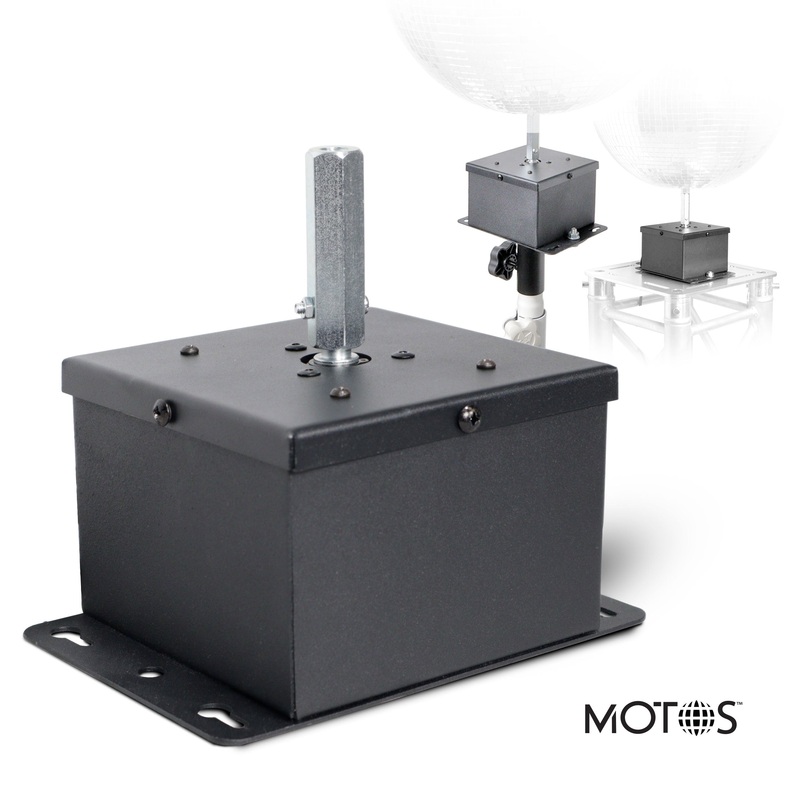ProX X-MOTOS-BL MOTOS Universal Upright Mirror Ball Oscillating 1RPM Motor  Mounts up to 30″ Mirror Balls Black Finish