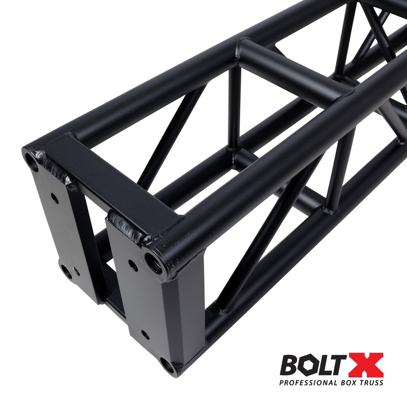 XT-BT1203 BLK 3 Ft. BoltX Black Bolted 12 Inch Professional Box Truss Segment | 3mm Wall  Black Finish
