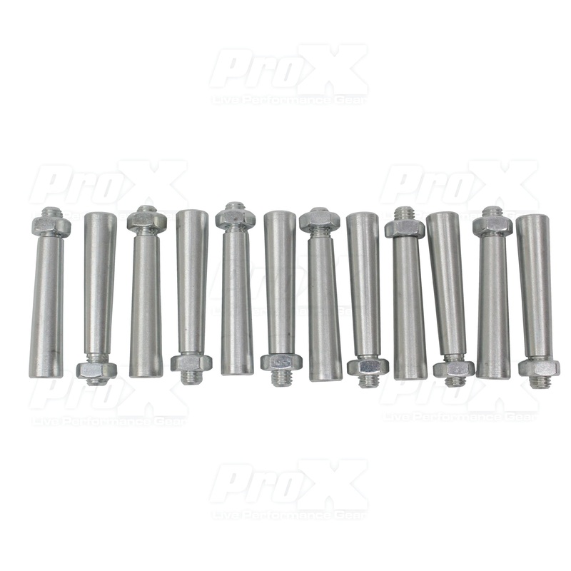 XT-SPN12 12 Pack Tapered Shear Pin With Threaded Tip And Nut For Conical Coupler