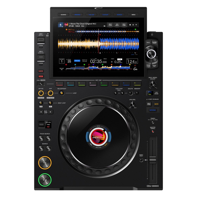 AlphaTheta CDJ-3000X High-Resolution Professional DJ Player – Black