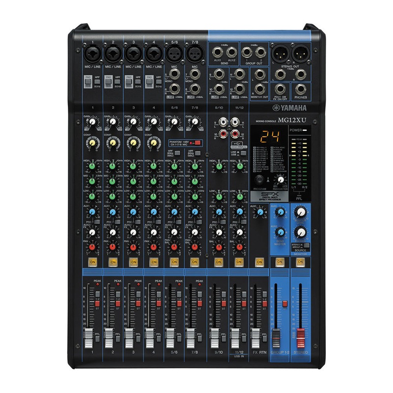 Yamaha MG12XU 12-Input Mixer with Built-In Effects and 2-In/2-Out USB Interface