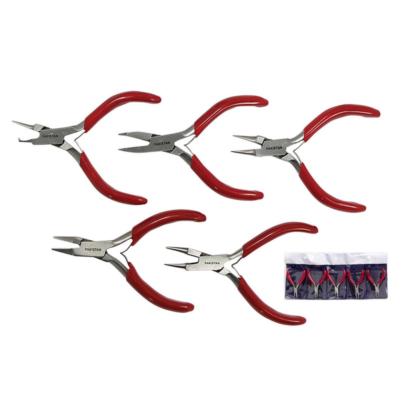 5pc- 3″Professional Single Leaf Jewelers Mini Plier Set