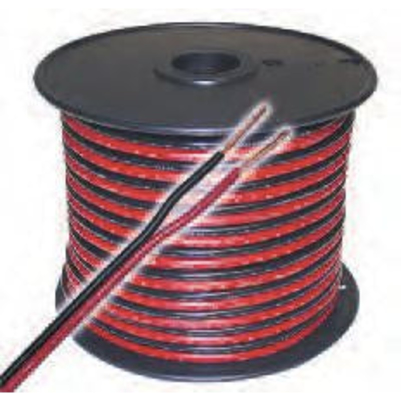 Zip Cord – Red and Black Heavy-Duty 10 -24AWG