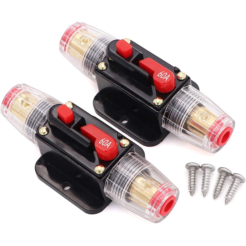 60A Inline Circuit Breaker Reset Fuse 12V-24V DC
