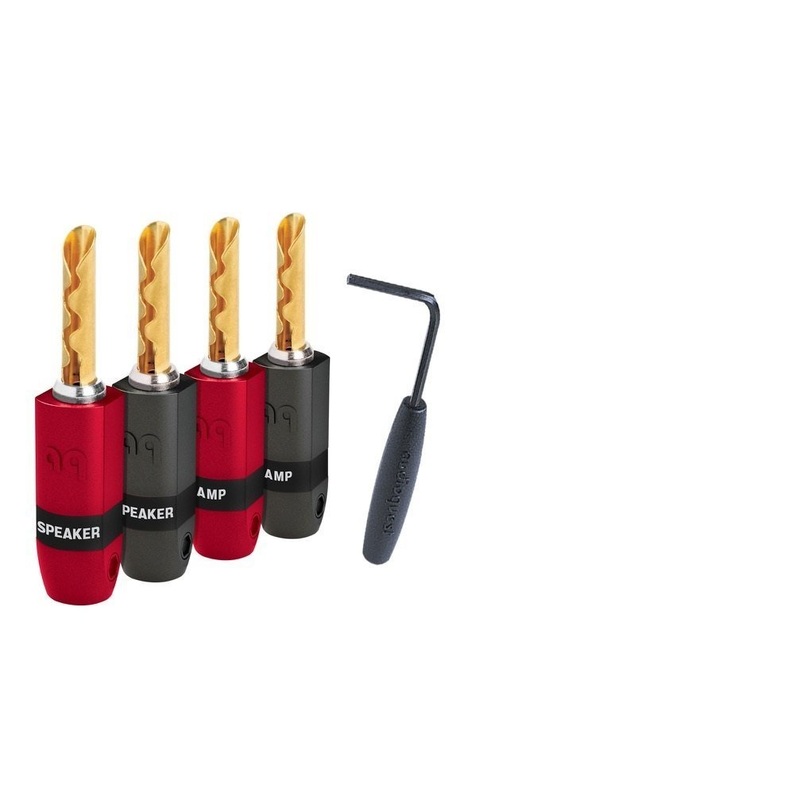 AudioQuest SureGrip 300 Banana Connectors BFA Gold (Set of 4)