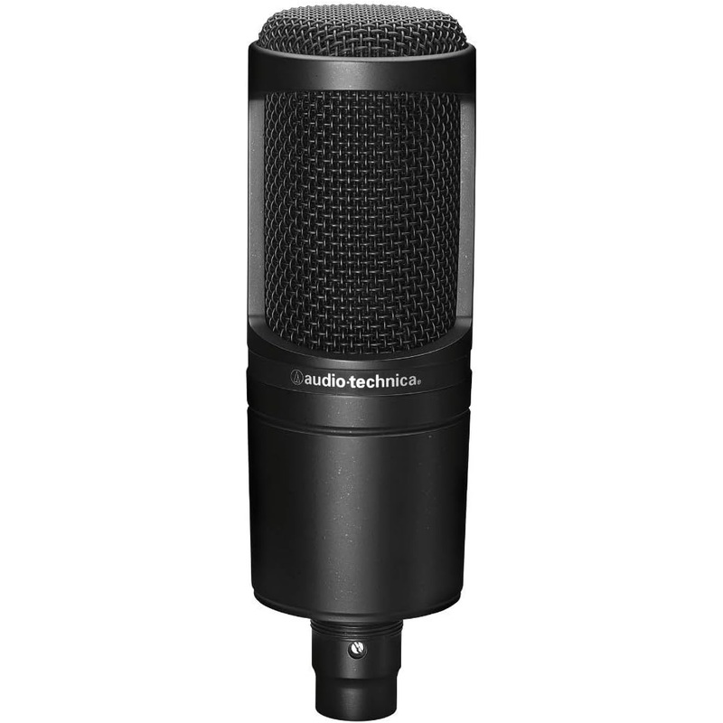 Audio-Technica AT2020 Large-Diaphragm Cardioid Condenser Microphone