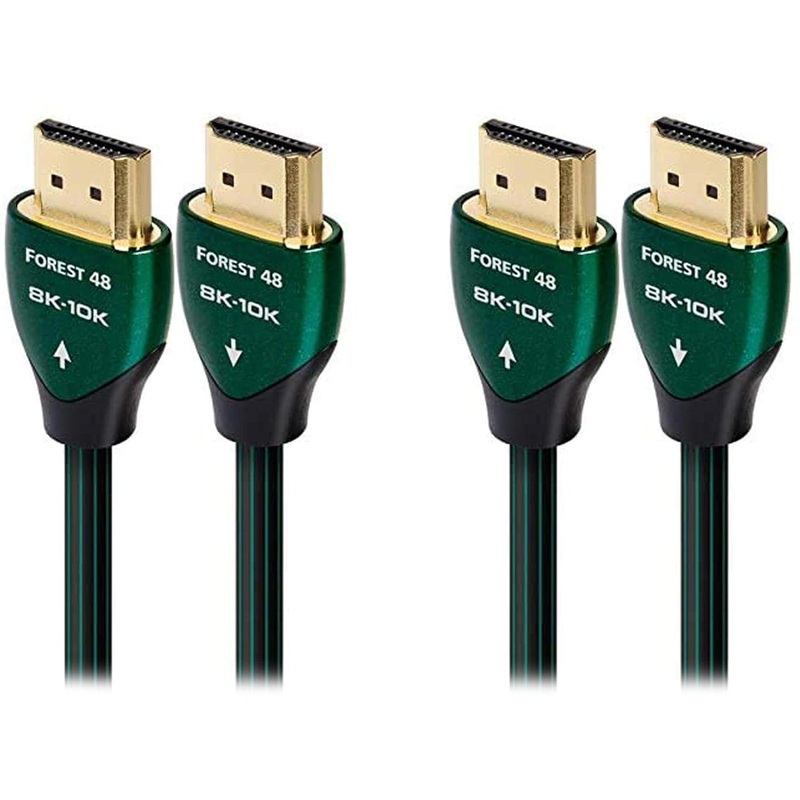 AudioQuest Forest 8K-10K 48Gbps 0.75m 2.4ft. HDMI Cables (2 Pack Bundle)