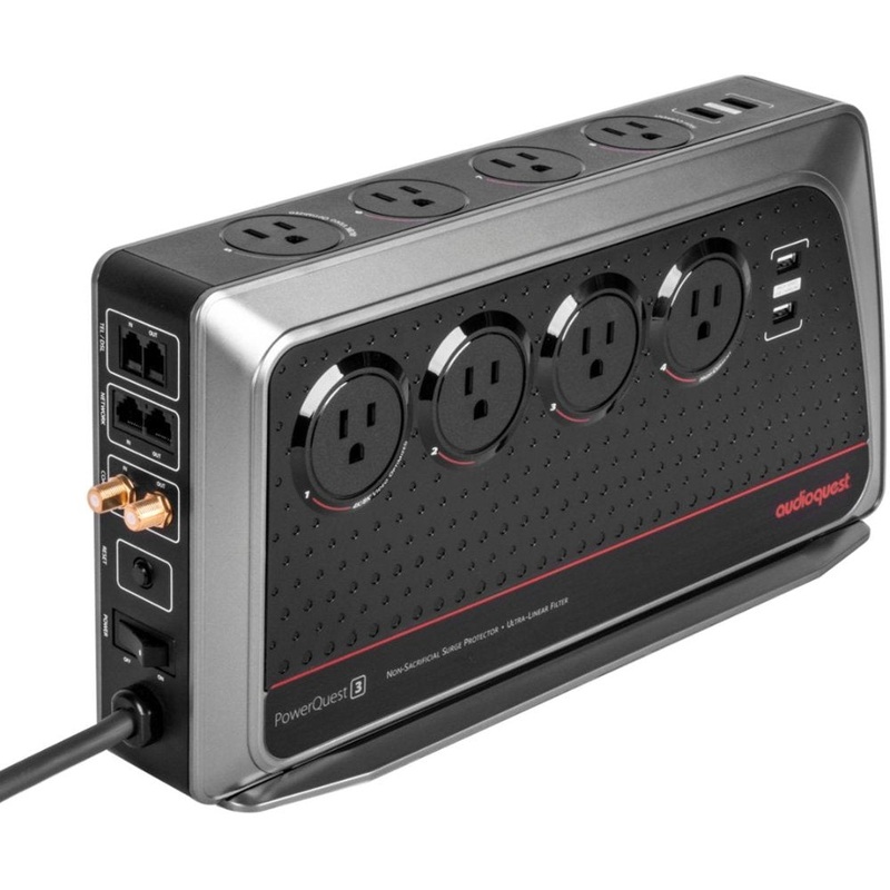 AudioQuest PowerQuest 3 8-Outlet Power Conditioner & Non-Sacrificial Surge Protector