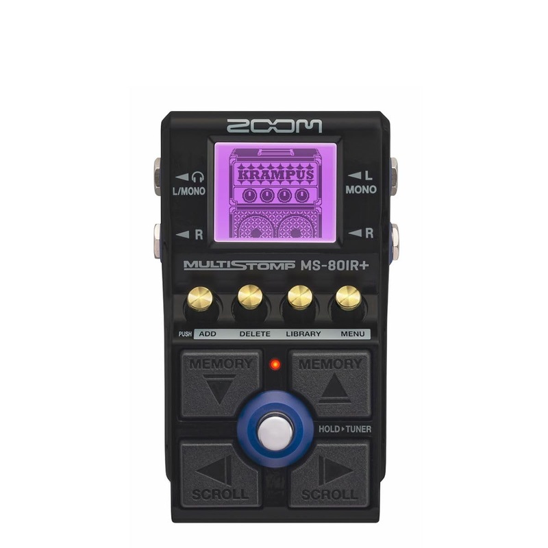 Zoom MS-80IR+ MultiStomp Amp & Cabinet Modeler Pedal with 23 Amp Models