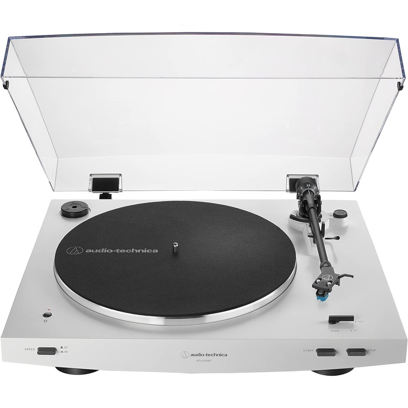 Audio Technica AT-LP3XBT-WH Bluetooth Turntable Belt Drive Fully Automatic 33/45 (White)