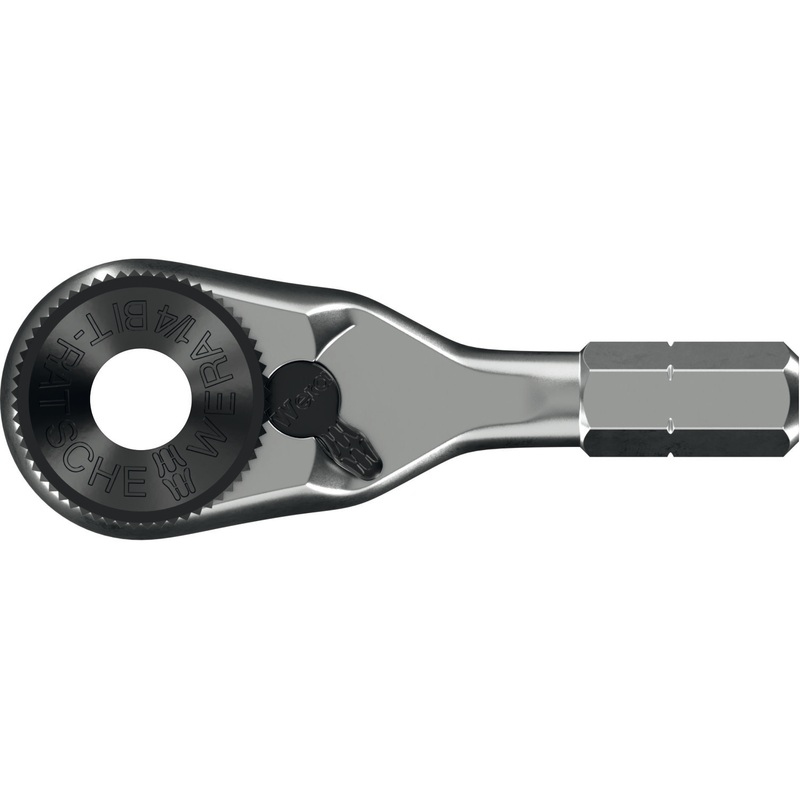 Wera 8011 Zyklop Mini 4 Bit Ratchet, 1/4″ x 50 mm