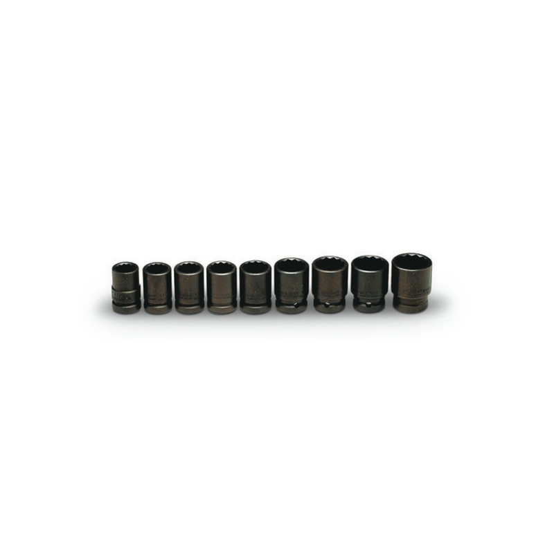 Wright Tool 603 3/4″ Drive 12 Point Impact Socket Set 9 Piece