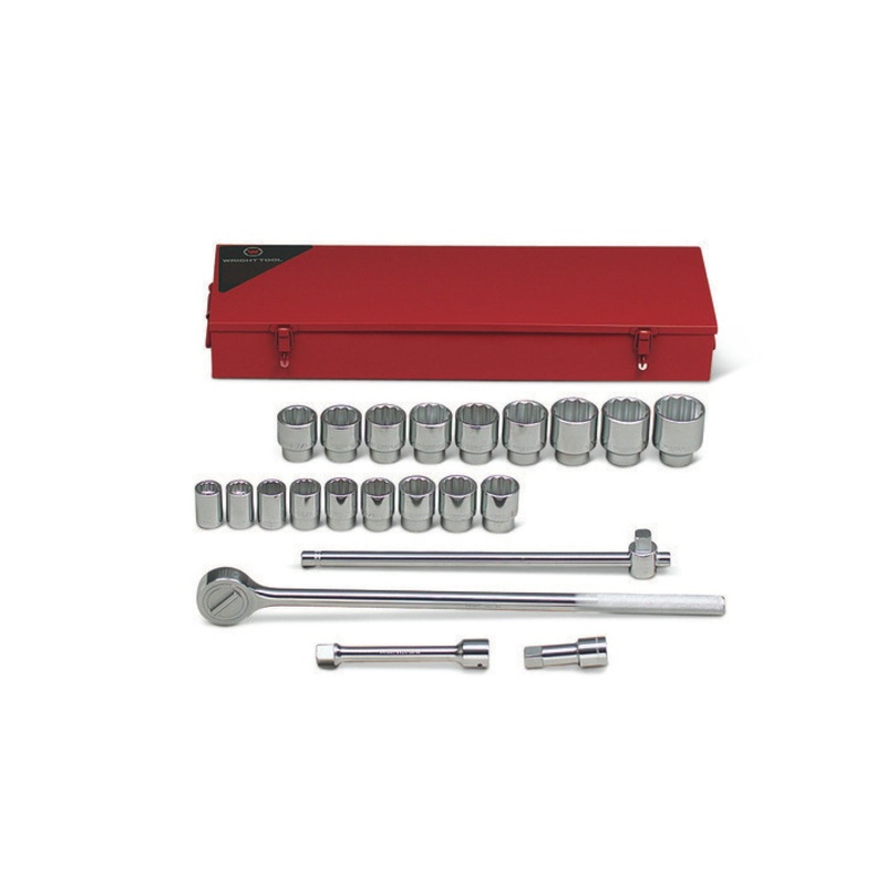 Wright Tool 623 3/4″ Drive 12 Pt. Standard Socket Set 22 Piece