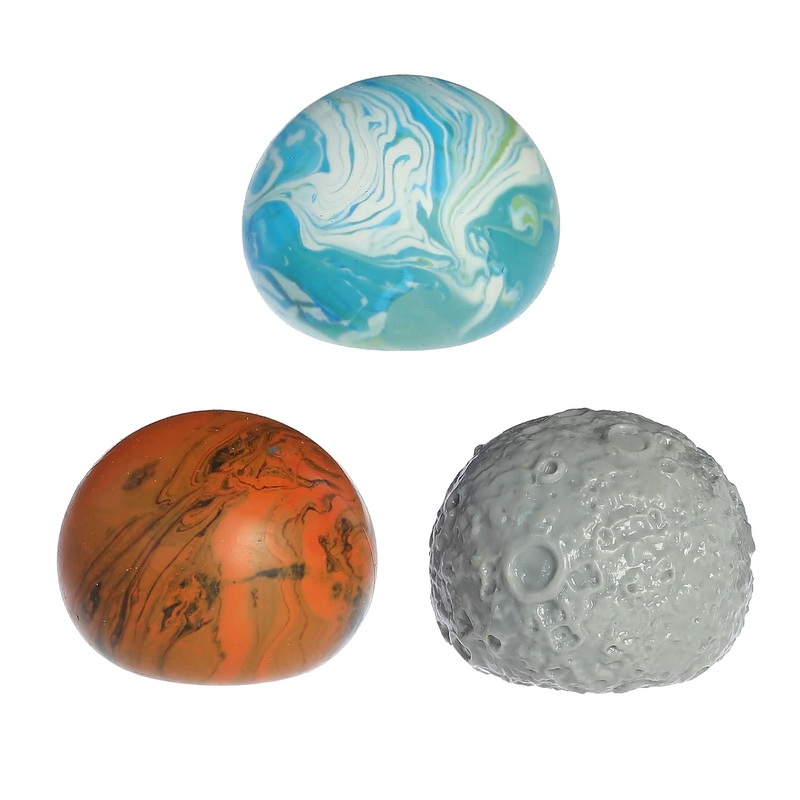 Aurora Earth Moon and Mars Toy Balls