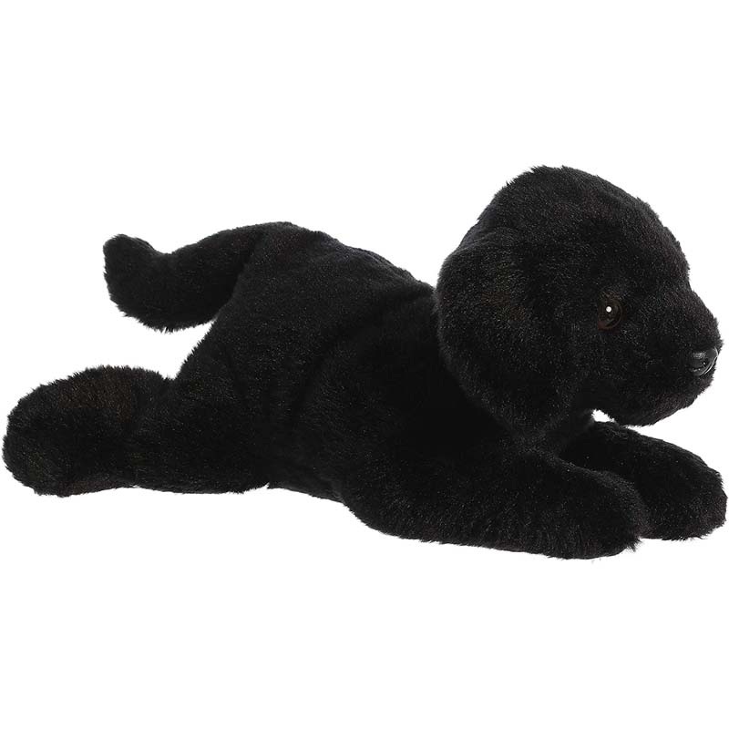 Aurora Black Labrador Plush Toy