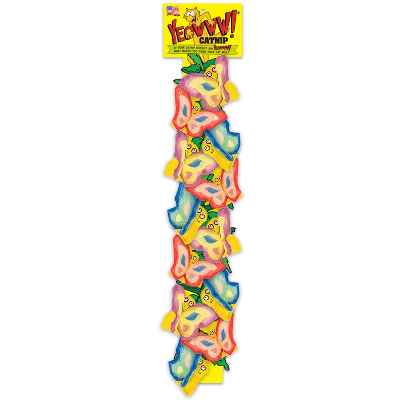 Yeowww! Display Strip Butterflies Cat Toy