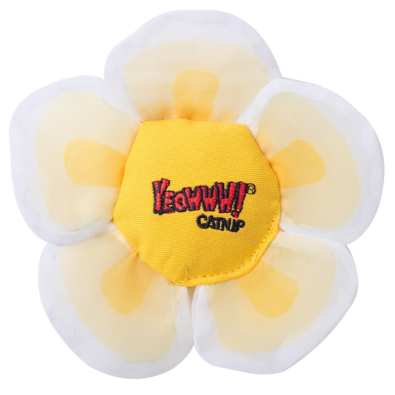 Yeowww! White Daisy’s Flower Top Cat Toy