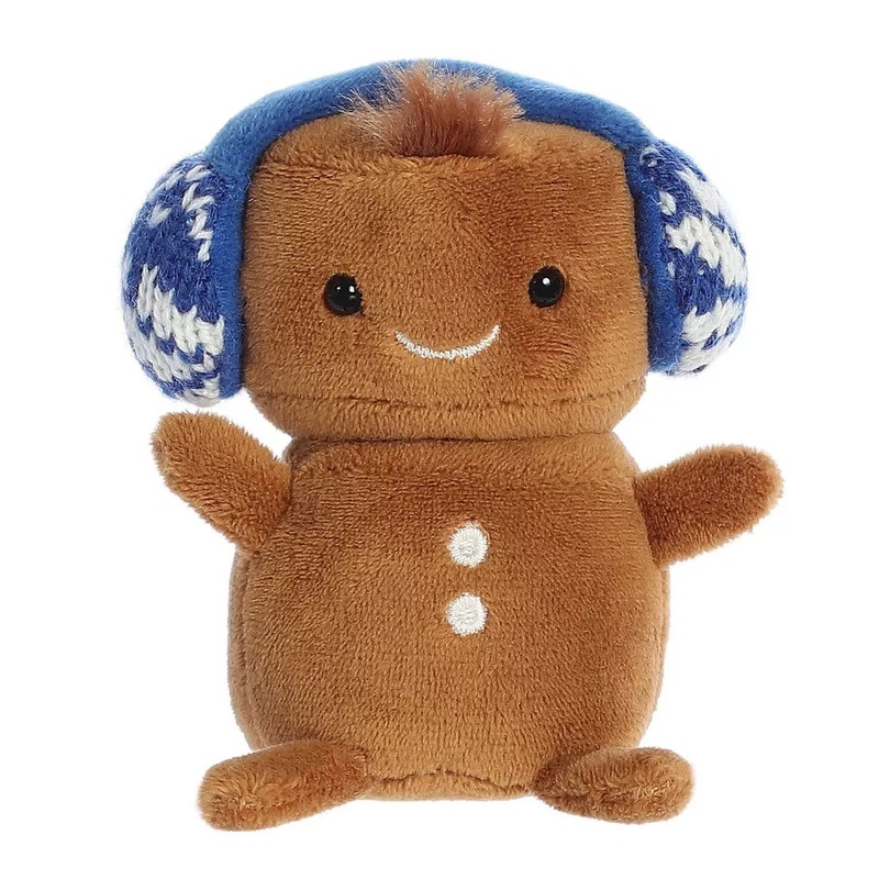 Aurora Mini Brown Holiday Land of Lils 4″ Lil’ Gingie Festive Plush Toy