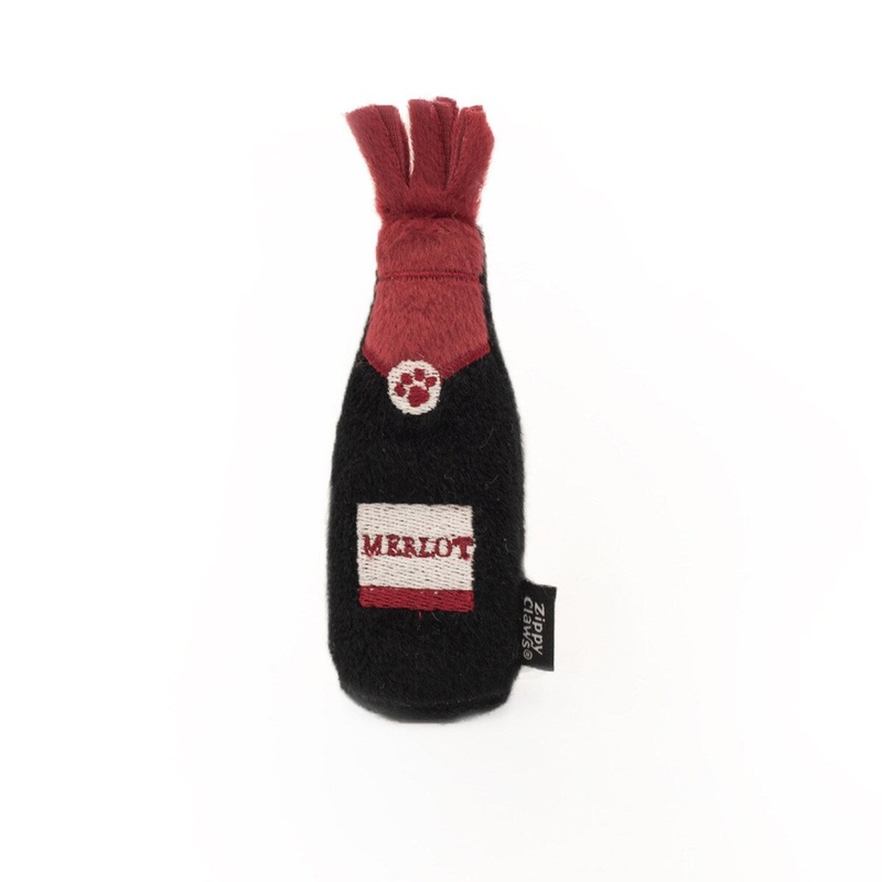 ZippyClaws Catnip Crusherz Merlot Plush Cat Toy