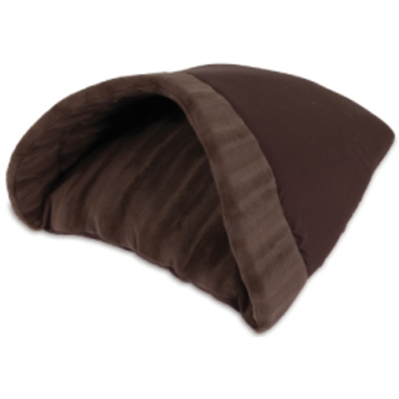Aspen Pet Doskocil Chocolate Kitty Cave Cat Bed