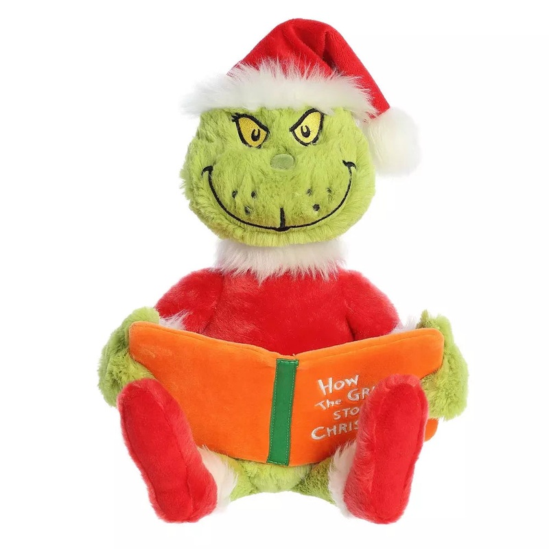 Aurora Large Storytime Grinch Dr. Seuss 16″ Whimsical Plush Toy