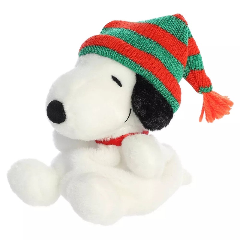 Aurora Mini Palm Pals Snoopy Beanie Peanuts Festive 5″ Plush Toy