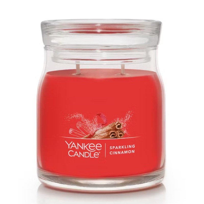 Yankee Candle Signature Medium Jar Candle – Sparkling Cinnamon