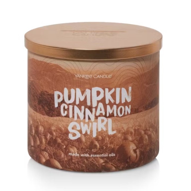 Yankee Candle Pumpkin Cinnamon Swirl 3 Wick Candle