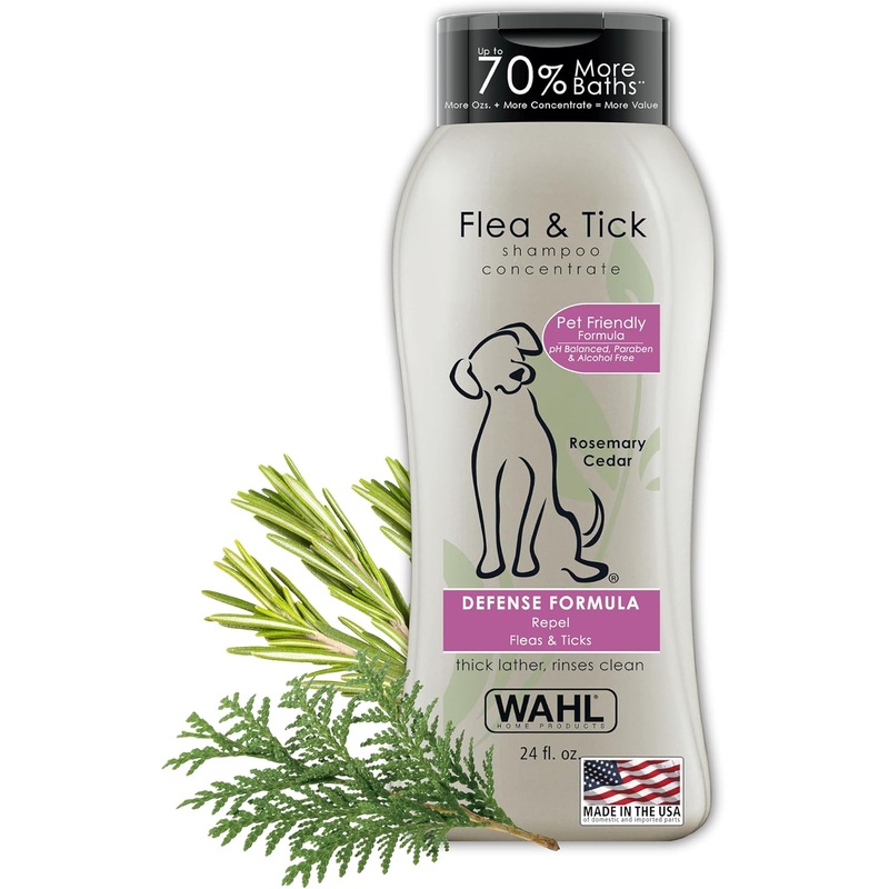 Wahl Flea & Tick Shampoo – 24 oz.