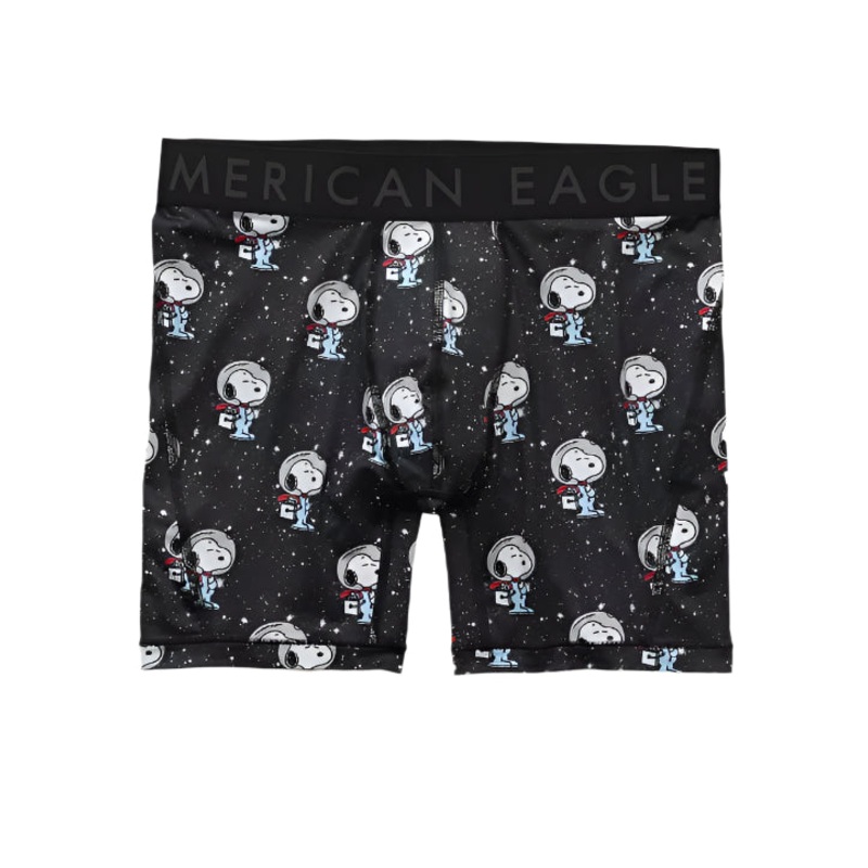 American Eagle Mens AEO Snoopy Galaxy 6″ Flex Boxer Briefs