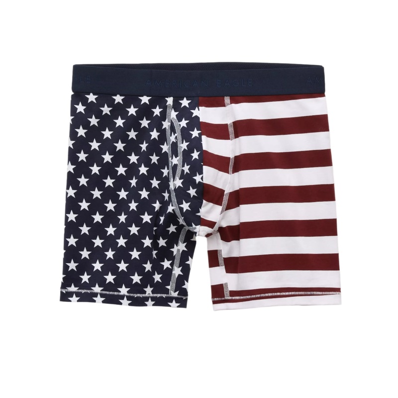 American Eagle Mens AEO Striped 6″ Classic Boxer Briefs