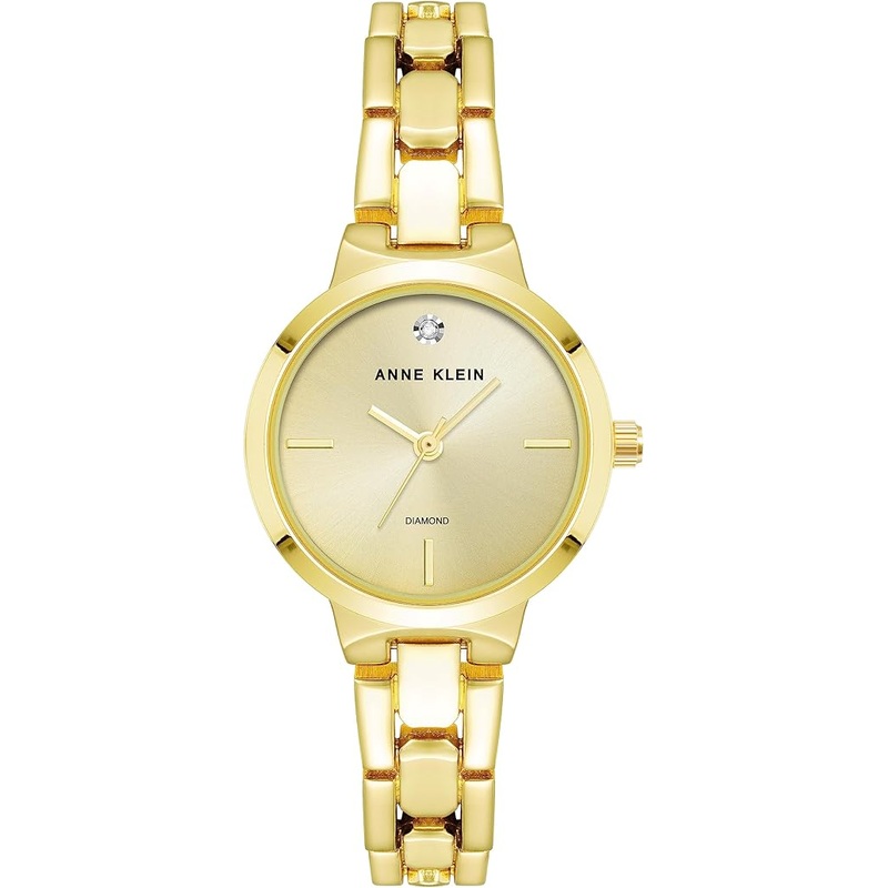 Anne Klein Womens Genuine Diamond Dial Bracelet Watch