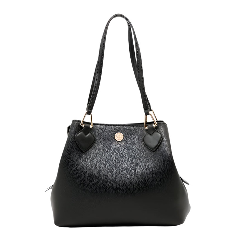 Anne Klein Zip Closure Double Handled Satchel Handbag