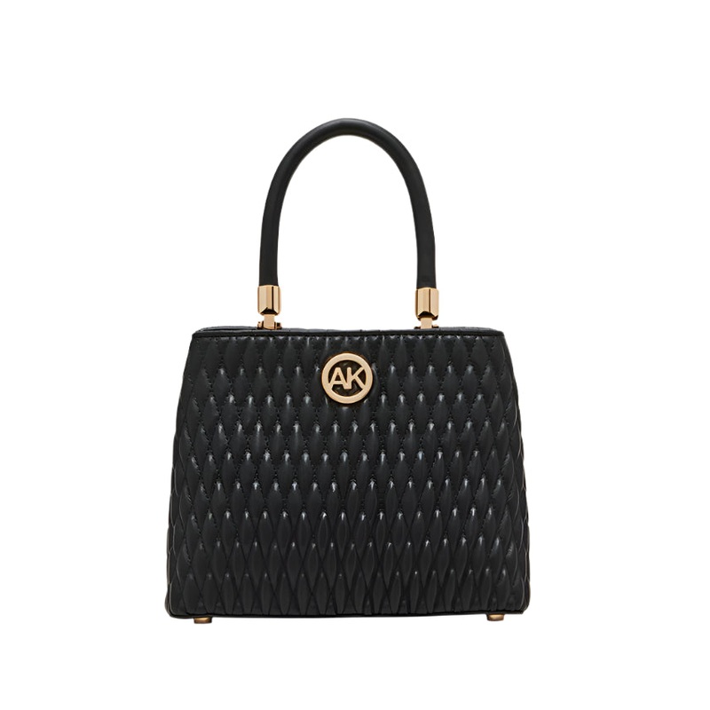 Anne Klein Ruched Mini Satchel Crossbody Handbag