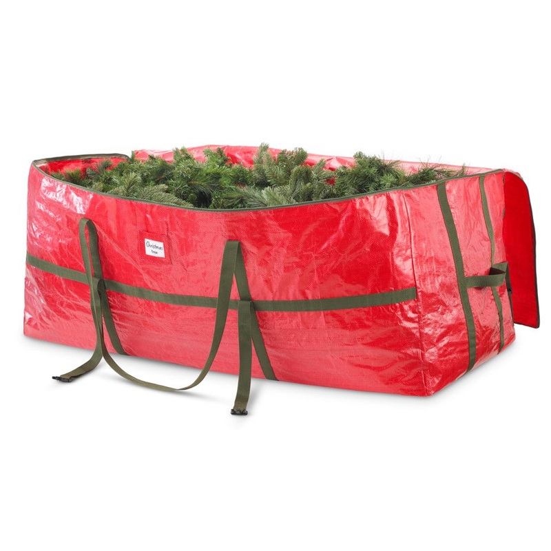 Whitmor Deluxe ‘9’ Christmas Tree Bag Red with Green Trim