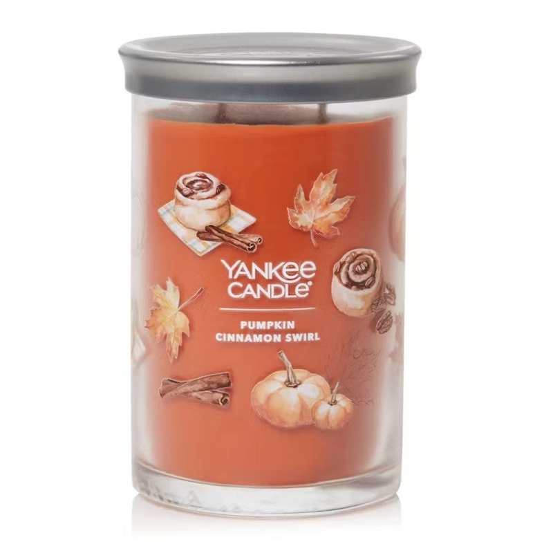 Yankee Candle Signature Large Tumbler Candle – Pumpkin Cinnamon Swirl