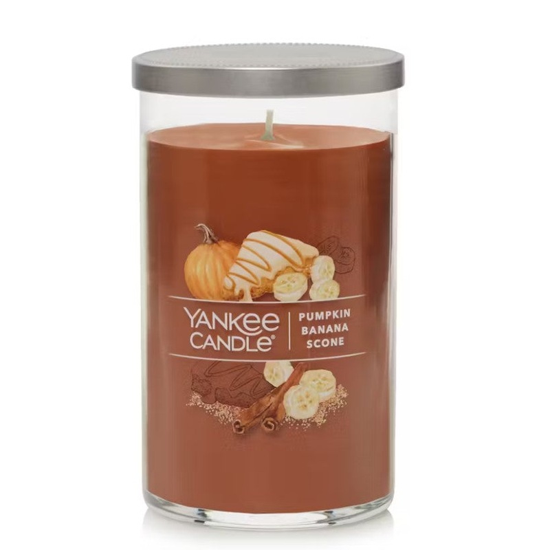 Yankee Candle Signature Medium Pillar Candle – Pumpkin Banana Scone