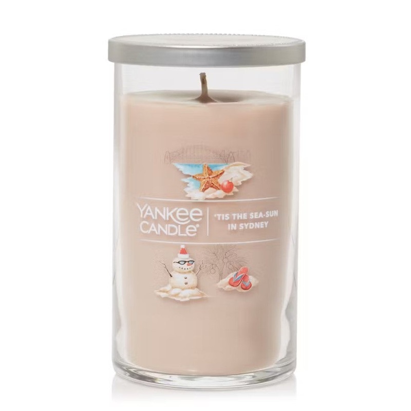 Yankee Candle Signature Medium Pillar Candle – ‘Tis The Sea-Sun In Sydney