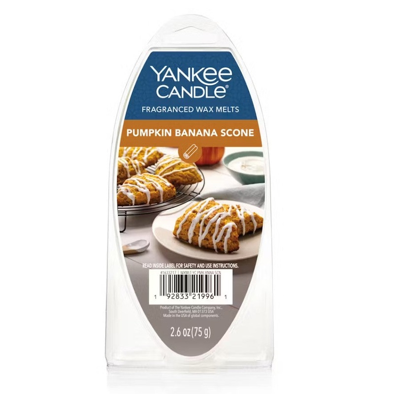 Yankee Candle Wax Melt Pack – Pumpkin Banana Scone