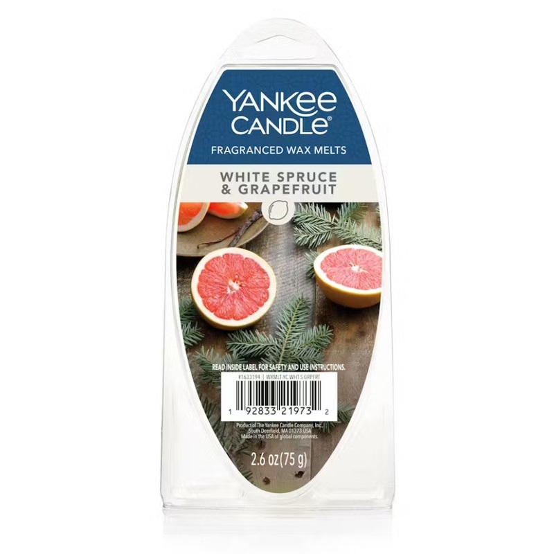 Yankee Candle Wax Melts Pack – White Spruce & Grapefruit