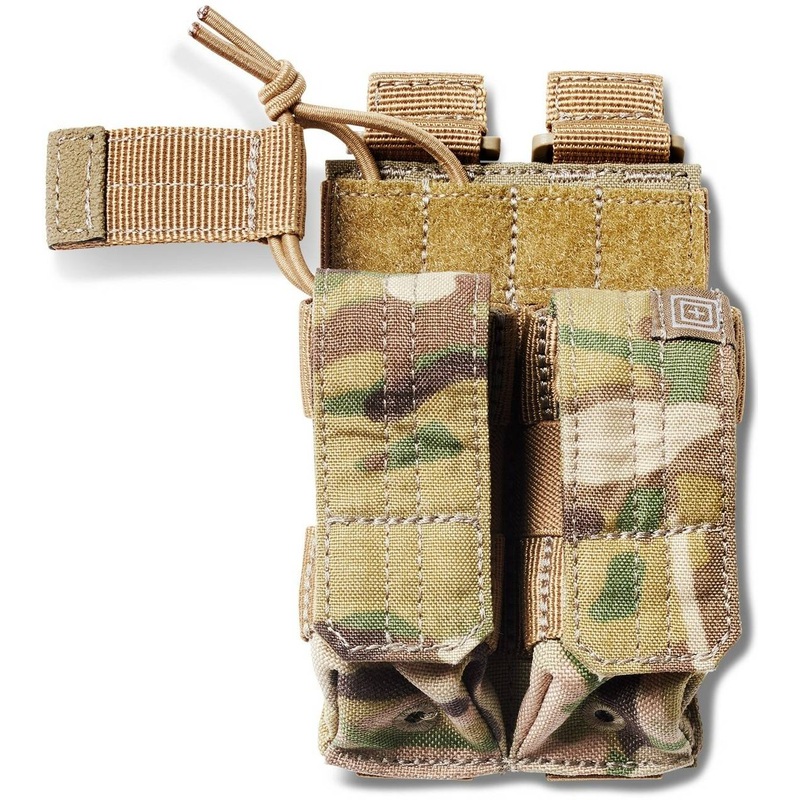 5.11 Tactical Bungee Cover Multicam Double Pistol Magazine Pouch