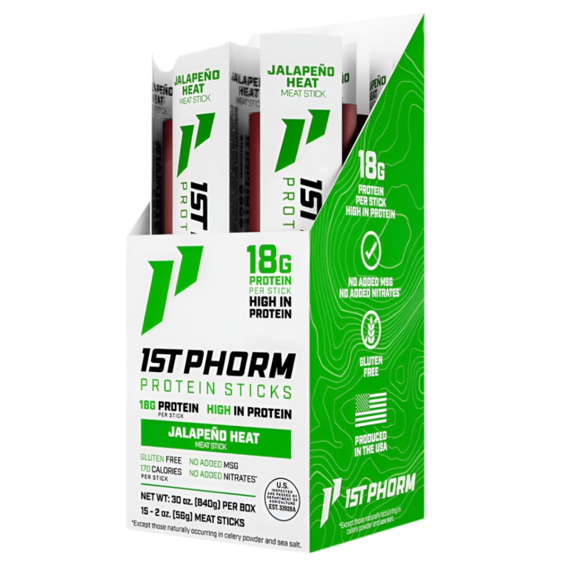 1st Phorm Protein Meat Sticks – Jalapeno Heat