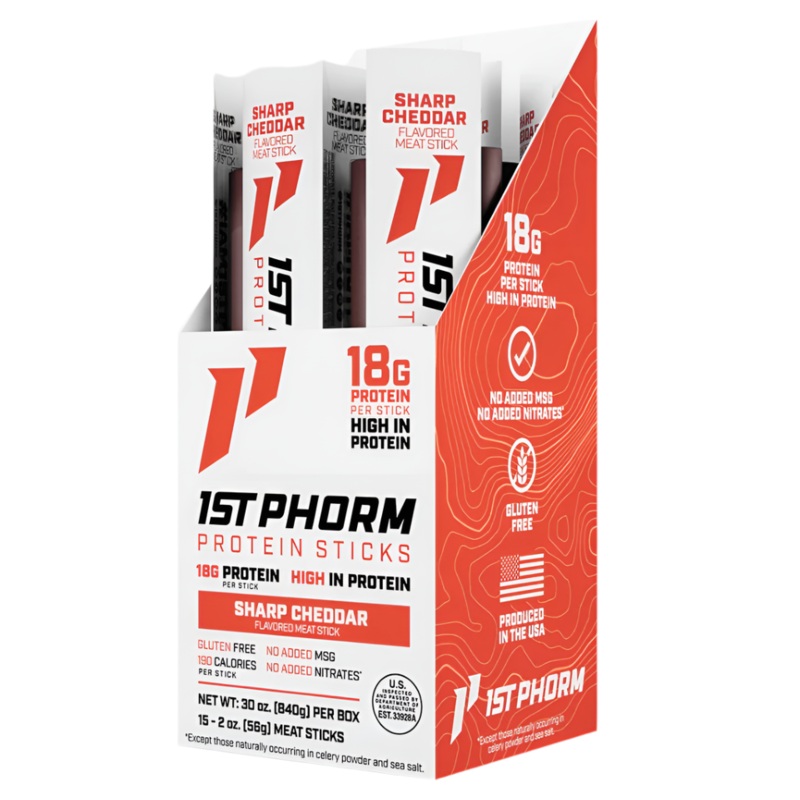 1st Phorm Protein Meat Sticks – Sharp Cheddar