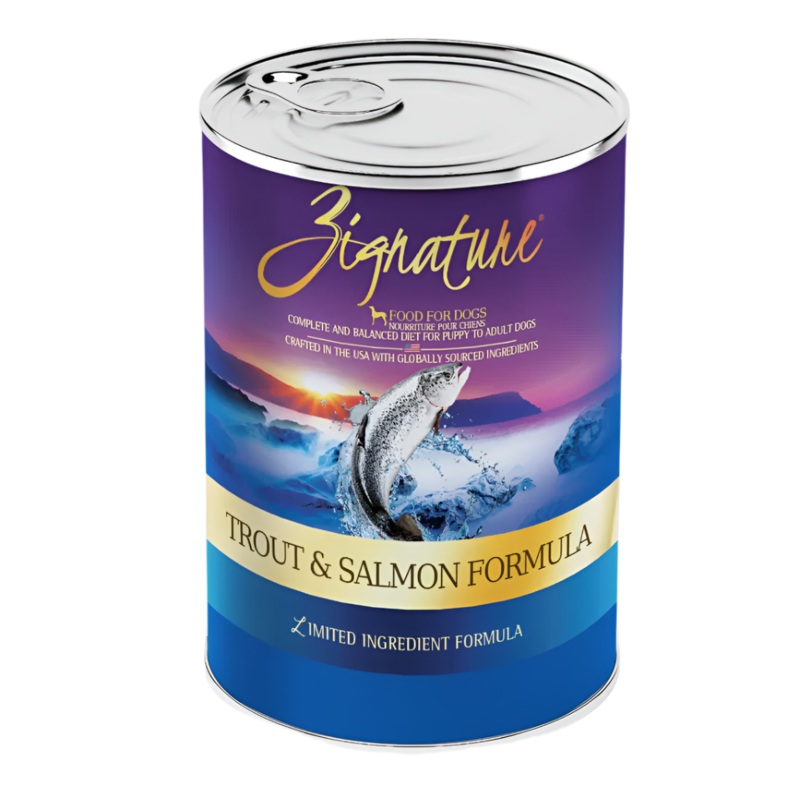 Zignature Trout & Salmon Formula Wet Dog Food – 13 oz.