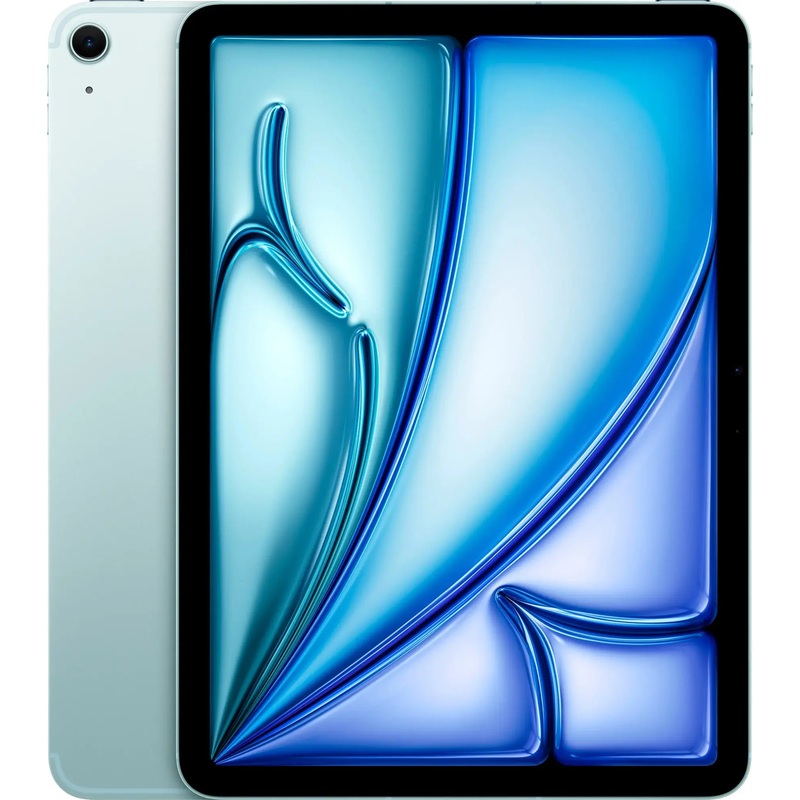 Apple – 11-inch iPad Air M2 Chip Built for Apple Intelligence Wi-Fi + Cellular 1TB – Blue