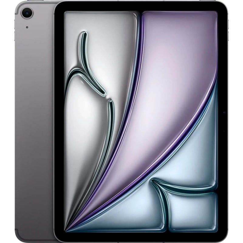 Apple – 11-inch iPad Air M2 Chip Built for Apple Intelligence Wi-Fi + Cellular 1TB – Space Gray