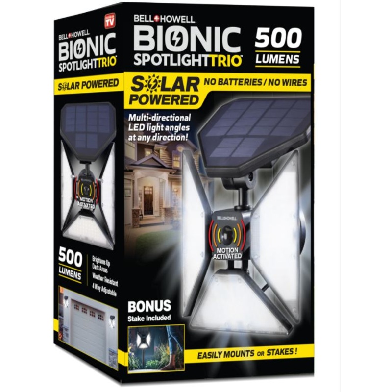 As Seen On Tv Bell+Howell Bionic Trio Solar Outdoor Lights