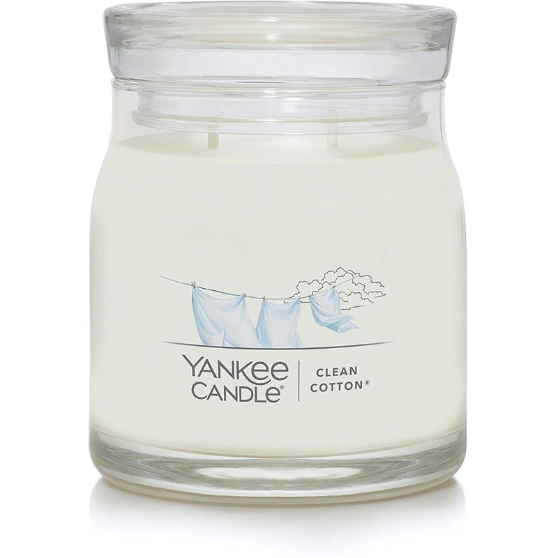 Yankee Candle Signature Medium Jar Candle – Clean Cotton