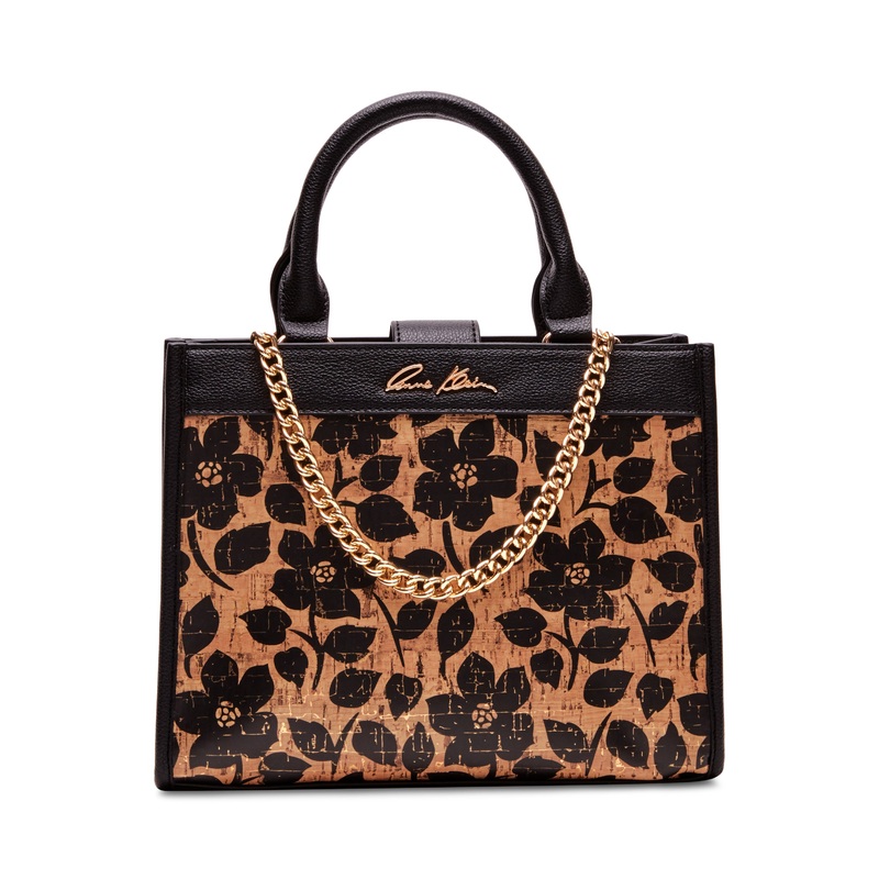 Anne Klein Printed Small Cork Tote Handbag